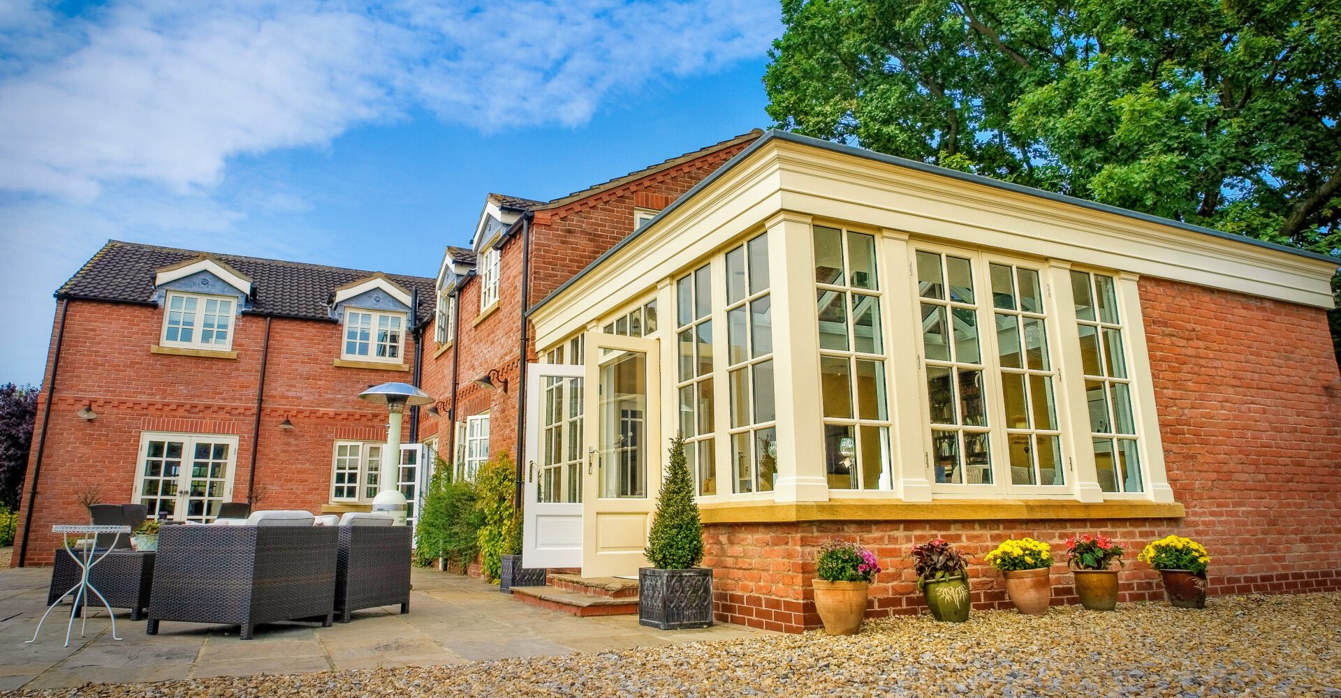 Beautiful traditional timber framed orangery in York